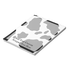 Bloc De Notas Impresión de vaca divertida personalizada
