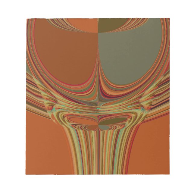 Bloc De Notas Impresión del arte contemporáneo tradicional de la (Frente)