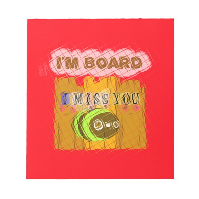 Bloc De Notas Impresión Quirky Bee Art (Frente)