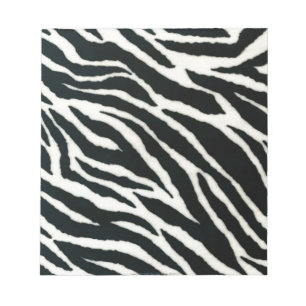 Bloc De Notas Impresión RAB Rockabilly Zebra Color negro y blanc