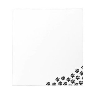Bloc De Notas Impresiones De Papel De Cachorro Negro Con Texto P