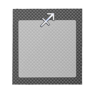Bloc De Notas Impresora cromada como Rótulo Sagittarius de fibr