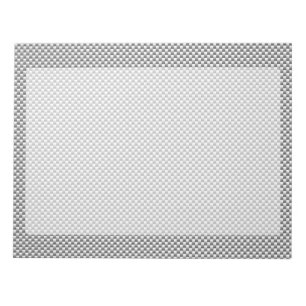 Bloc De Notas Imprimir estilo de fibra de carbono plateado