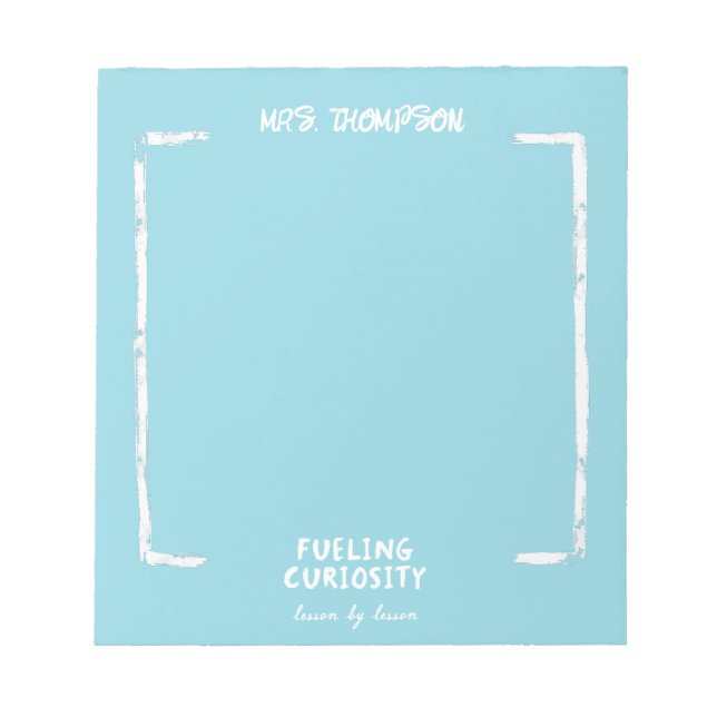 Bloc De Notas Impulso de la curiosidad del regalo personalizado  (Frente)