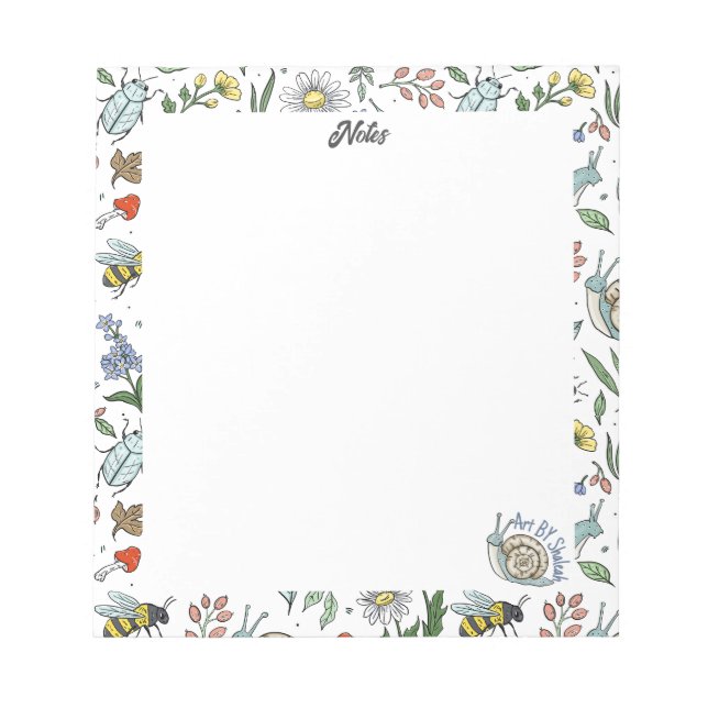 Bloc De Notas In the Garden Notepad (Frente)