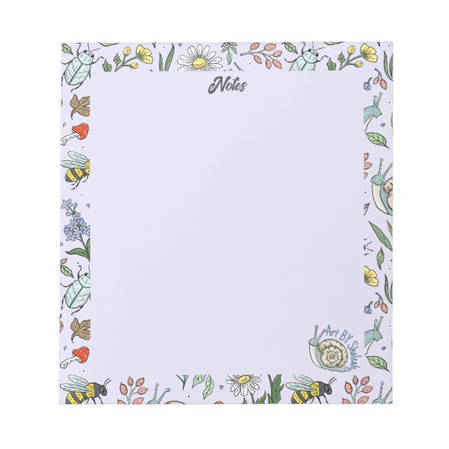 Bloc De Notas In the Garden Notepad (Frente)