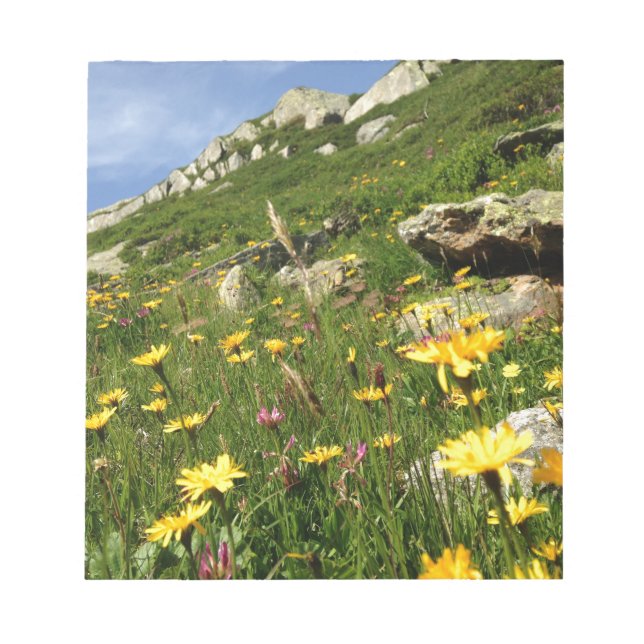 Bloc De Notas ¡Increíble! Flores alpinas (Frente)