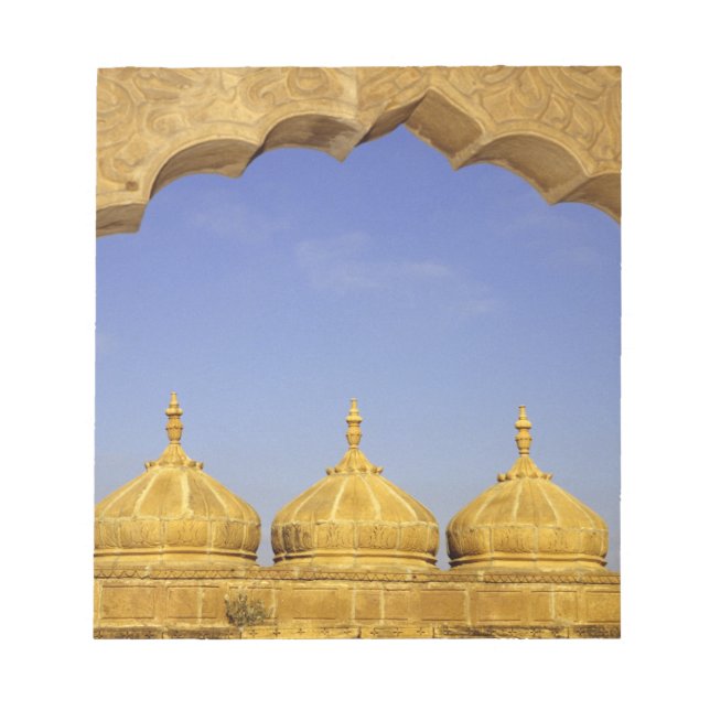 Bloc De Notas India, Rajasthan, Jaisalmer. Cúpulas de arenisca (Frente)