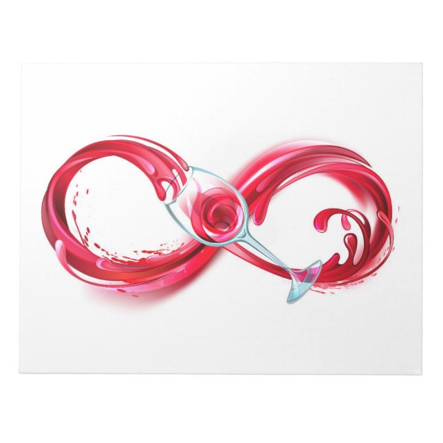 Bloc De Notas Infinito con vino Rojo (Frente)