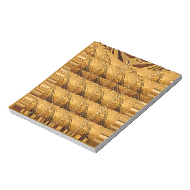 Bloc De Notas Infinity Golden Giraffe Animal Motiart Print (Lado Izquierdo)