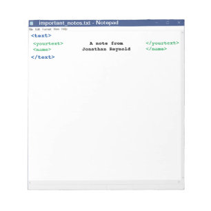 Bloc de notas Informático Programador Codificador