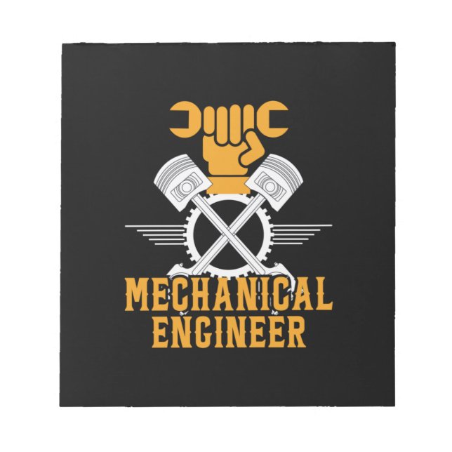 Bloc De Notas Ingeniero Mecánico (Frente)