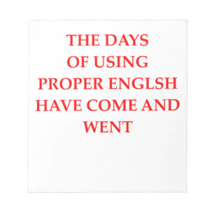BLOC DE NOTAS INGLÉS