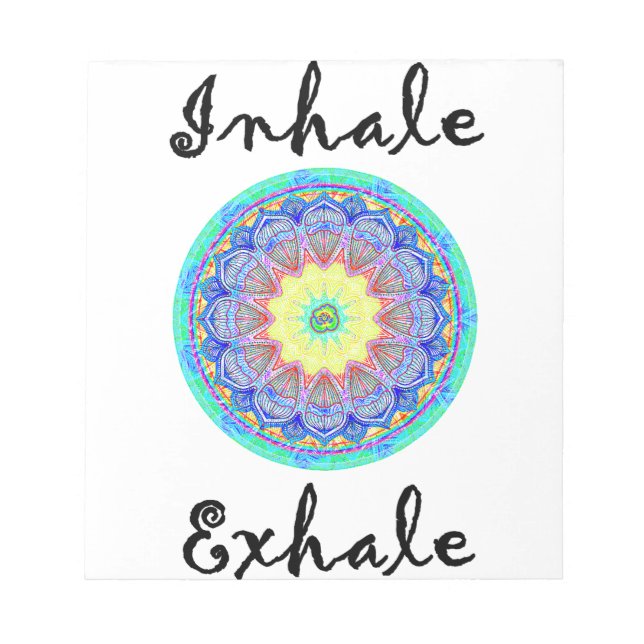 Bloc De Notas inhalar exhale (Frente)