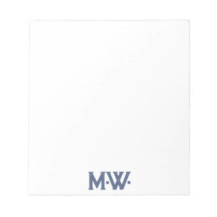 Bloc De Notas Iniciales de tipografía única