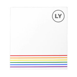 Bloc De Notas Iniciales LGBTQ personalizadas enorgullecen a las 