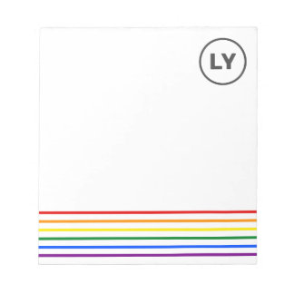 Bloc De Notas Iniciales LGBTQ personalizadas enorgullecen a las 