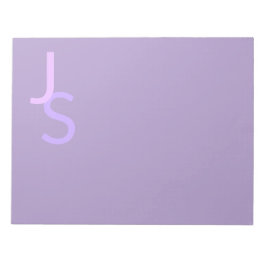 Bloc De Notas Iniciales superpuestas modernas monogramadas | Púr