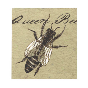 Bloc De Notas Inscripción de Bug de Vida Silvestre Queen Bee