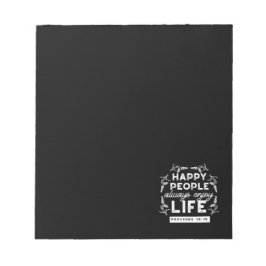 Bloc De Notas Inspirational Christian Quote from Proverbs 15:15