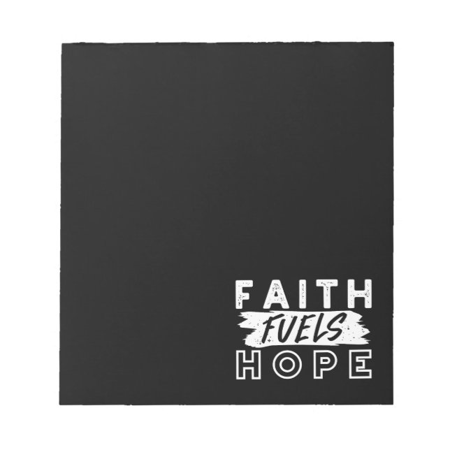 Bloc De Notas Inspirational Faith Quote – Faith Fuels Hope (Frente)
