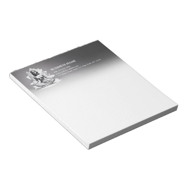 Bloc De Notas Instructor de Meditación de Yoga Maestro de Reiki  (Lado Derecho)