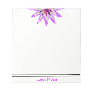 Bloc De Notas Instructor de yoga para flores de Lotus - Clásico 