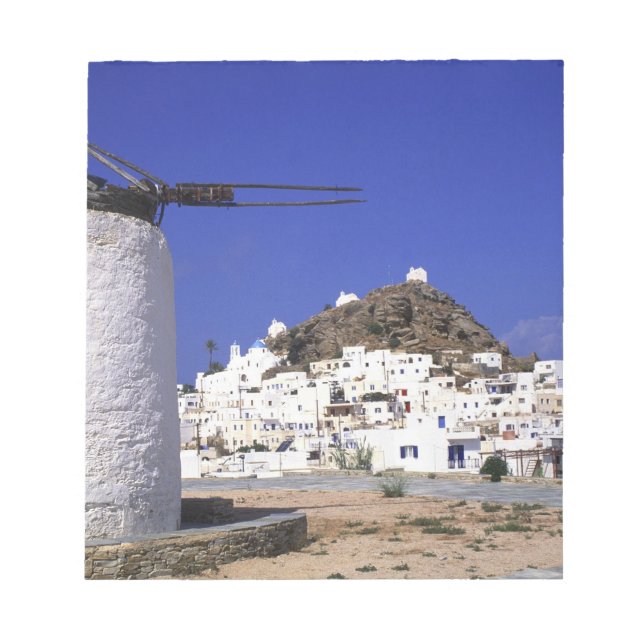 Bloc De Notas Ios, Grecia. La belleza y la crudeza, el blanco y (Frente)