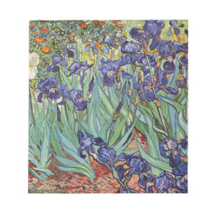 Bloc De Notas Irises de Van Gogh Pintura Impresionista
