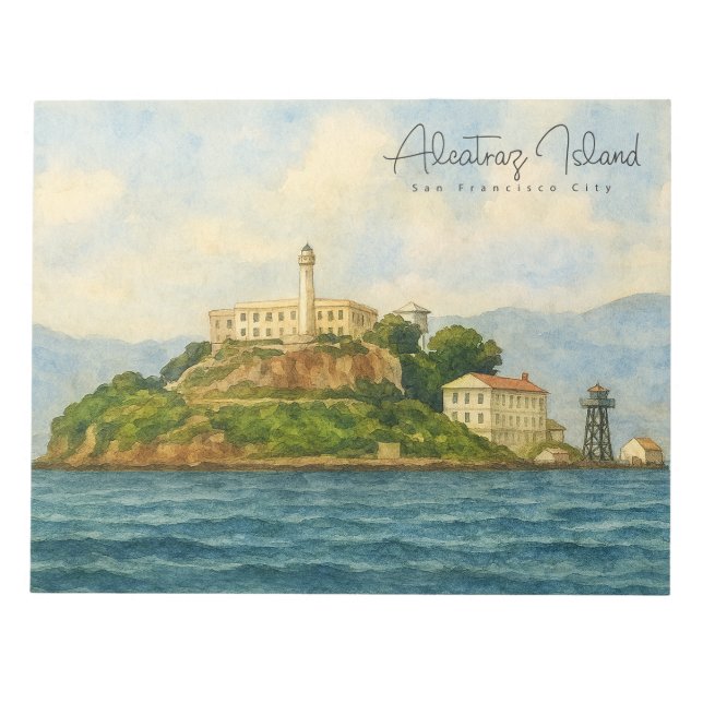 Bloc De Notas Isla de Alcatraz – Punto turístico de San Francisc (Frente)
