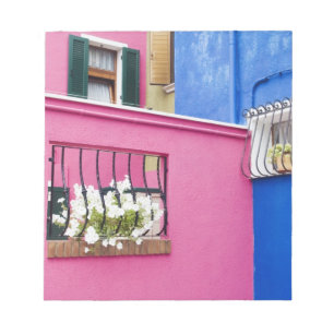Bloc De Notas Isla de Burano, Burano, Italia. Colorido Burano
