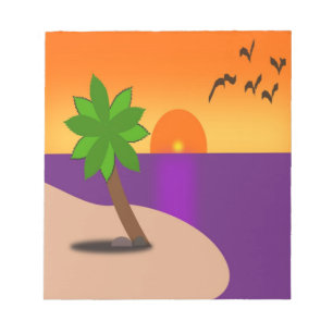 BLOC DE NOTAS ISLA TROPICAL