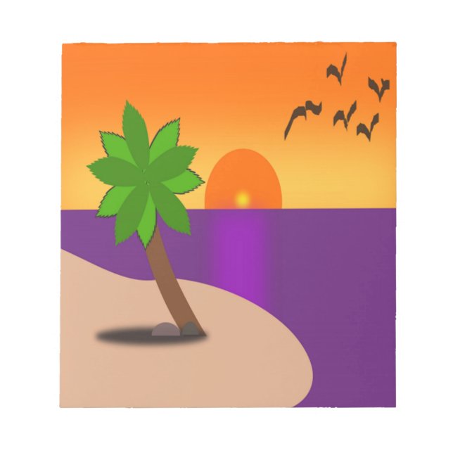 BLOC DE NOTAS ISLA TROPICAL (Frente)