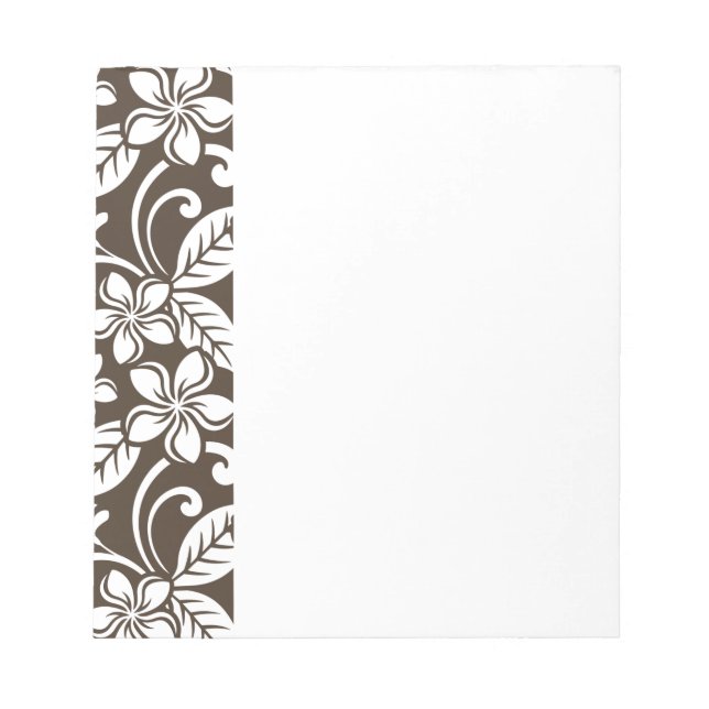 BLOC DE NOTAS ISLAND PLUMERIA (CAFÉ MARRÓN) (Frente)