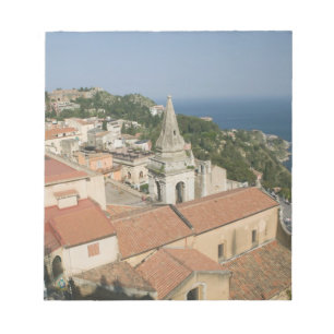 Bloc De Notas ITALIA, Sicilia, TAORMINA: Vista hacia Piazza IX