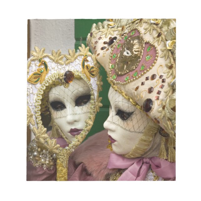 Bloc De Notas Italia, Venecia, Isla Burano. Mujer vestida (Frente)