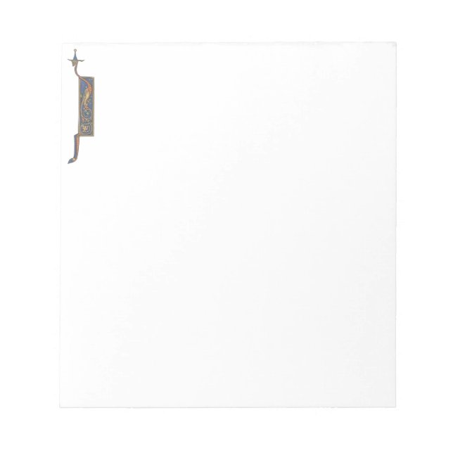 Bloc De Notas J inicial iluminado (Frente)