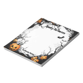 Bloc De Notas Jack O Lantern Spooky Halloween