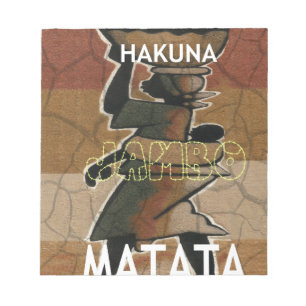 Bloc De Notas Jambo Habari Hakuna Matata.