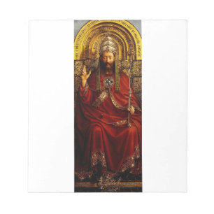 Bloc De Notas Jan van Eyck Dios el Padre en el Trono Arte Fino