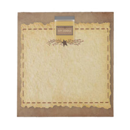 Bloc De Notas Jar Candle Notepad