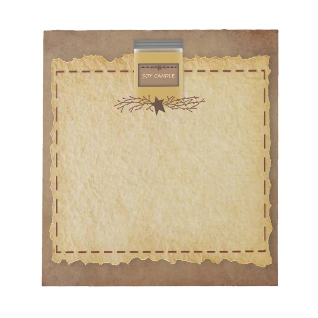 Bloc De Notas Jar Candle Notepad (Frente)