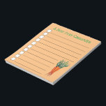 Bloc De Notas Jardín de verduras de Naranja de zanjas<br><div class="desc">El diseño de la comida incluye un ilustracion de marca original de un montón de zanahorias naranjas maduras. Este diseño vegetal también está disponible en otros productos. En esta tienda también hay muchos diseños adicionales relacionados con la comida. ¿No ves lo que estás buscando? Contacte con Rebecca para que se...</div>