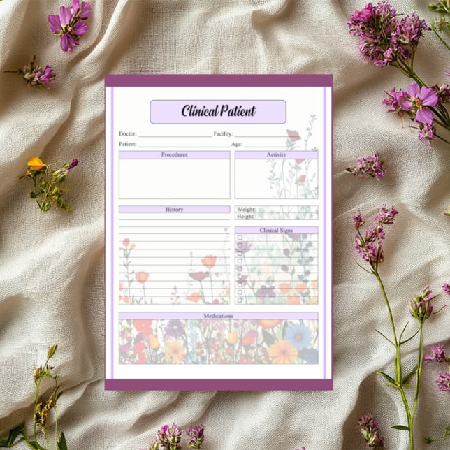 Bloc De Notas Jardín Morado en Flor_ Paciente Clínico (Subido por el creador)