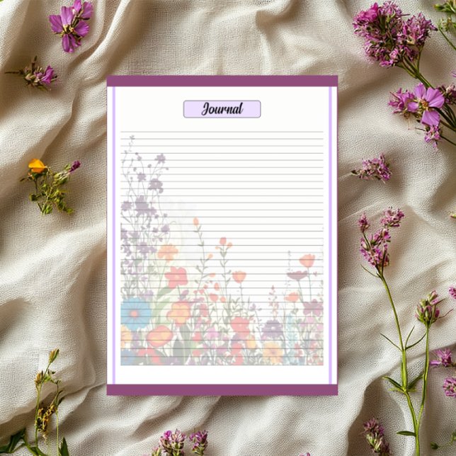 Bloc De Notas Jardín Morado Floreciendo_ Diario (Subido por el creador)