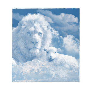 BLOC DE NOTAS JESÚS EL LAMB Y JESÚS EL LEÓN