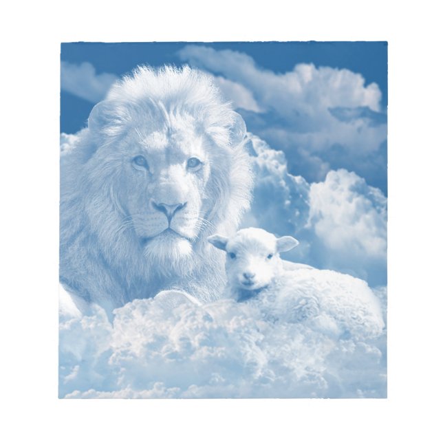 BLOC DE NOTAS JESÚS EL LAMB Y JESÚS EL LEÓN (Frente)