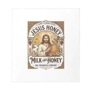Bloc De Notas Jesús Miel Leche Y Miel Jesús Miel Leche Miel 