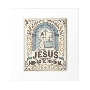 Bloc De Notas Jesús Monástico Minimalista Jesús Monástico Minima