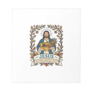 Bloc De Notas Jesús Otoño Cosecha Fe Jesús Otoño Cosecha Ch